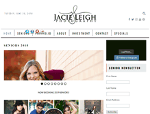 Tablet Screenshot of jacieleighphotography.com